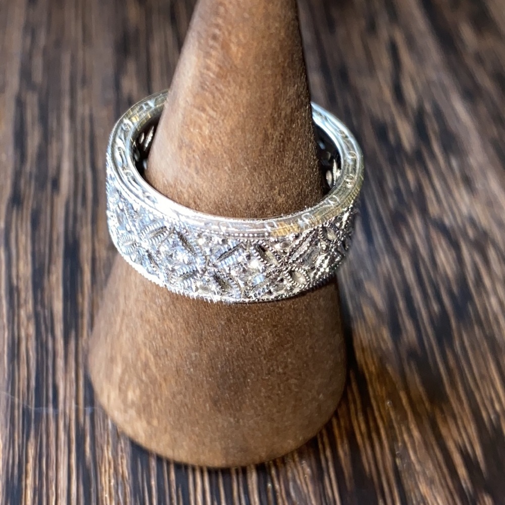 Tacori Diamonique Harlequin Eternity Band - Picture 10 of 14